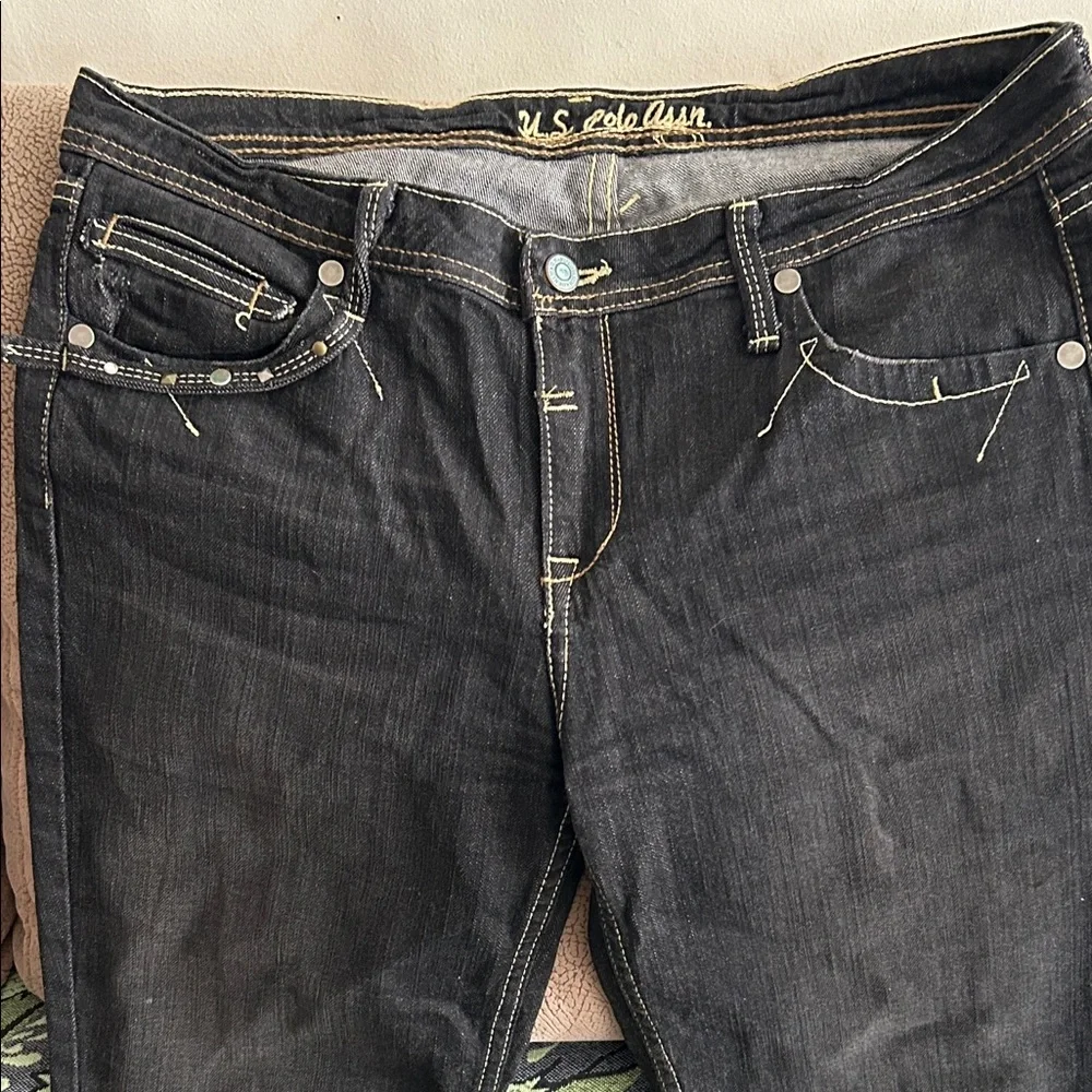 U.S. Polo Assn. Black Flare Jeans
